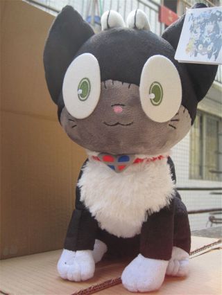 Blue Exorcist Ao No Exorcist Kuro Neko Rin Cosplay Cat Plush Doll Toy Gift 30cm