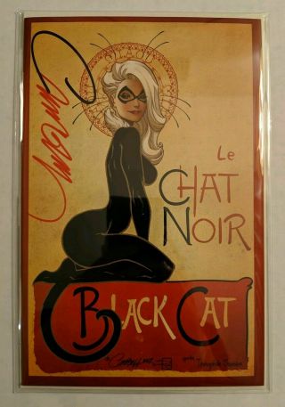 Black Cat 1 J Scott Campbell Variant D Le Chat Noir Signed Sdcc
