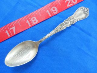 Antique 4 " 1908 Mackinac Island Michigan Sterling Souvenir Spoon - Us Shpng