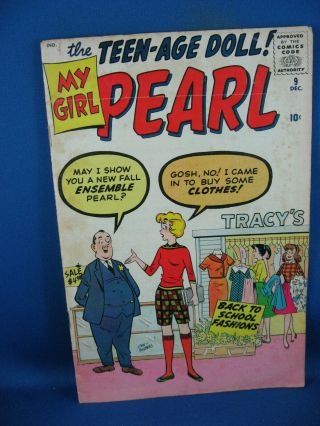 My Girl Pearl 9 Vg,  Stan Lee Paper Dolls Intact 1960