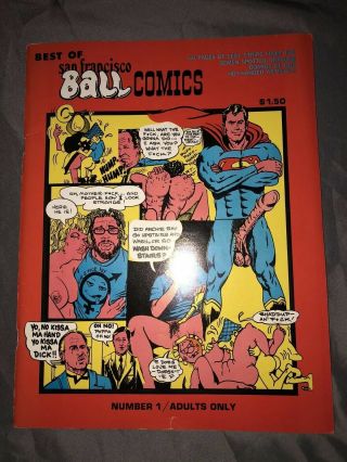 Best Of San Francisco Ball Comics Number 1 Adults Only Superman Penis 1.  50