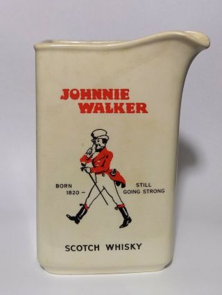 Vintage Johnnie Walker Water Jug/pitcher By Huntley Ware Australia