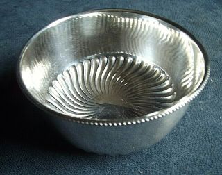 Silver Plated Wine Tasting / Nut Bowl C1900
