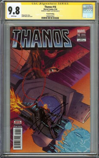 Thanos 16 Cgc 9.  8 Ss Donny Cates Origin Of Cosmic Ghost Rider 2nd Printing