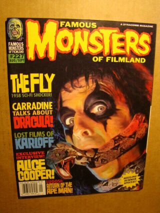 Famous Monsters 227 Vf/nm 9.  0 Alice Cooper The Fly Karloff Lugosi Ape Man