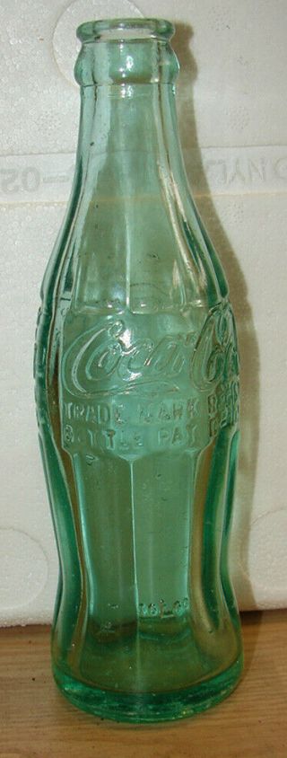 Vintage Starke,  Florida 6 Oz.  Hobbleskirt Coca Cola Bottle Pat D 105529 Coke Fl.