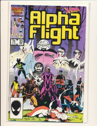 Alpha Flight 33 (1983) Average Grade On All X10 Copies Nm -