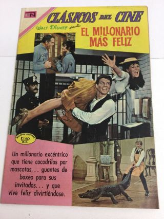 1970 Spanish Comics Clasicos Del Cine 236 El Millonario Mas Feliz Novaro Mexico
