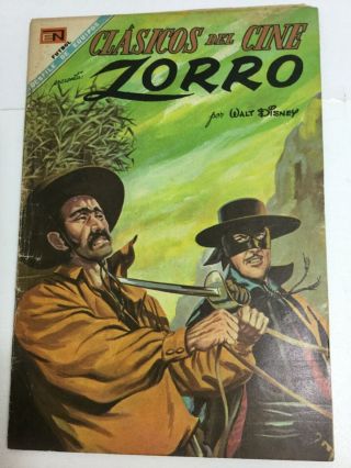 1968 Spanish Comics Clasicos Del Cine 187 El Zorro Editor Novaro Mexico EspaÑol