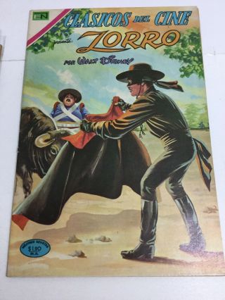 1969 Spanish Comics Clasicos Del Cine 219 El Zorro Editor Novaro Mexico EspaÑol