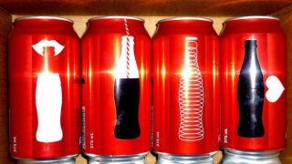 Collectable Coca Cola Cans: 4  100 Years Of The Bottle  Norm Coke Cans (2015)