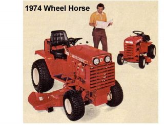 1974 Wheel Horse Lawn Tractor Refrigerator / Tool Box Magnet