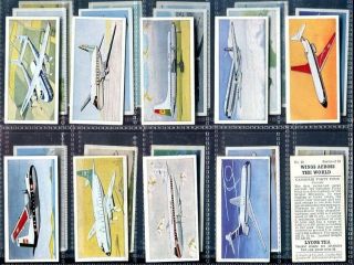 Trade Card Set,  Lyons Tea,  Wings Across The World,  Plane,  Aeroplane,  1962