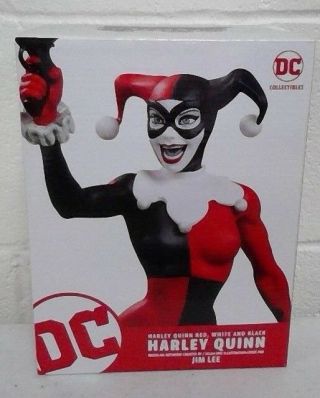 Dc Collectibles Harley Quinn By Jim Lee Red Black And White Statue