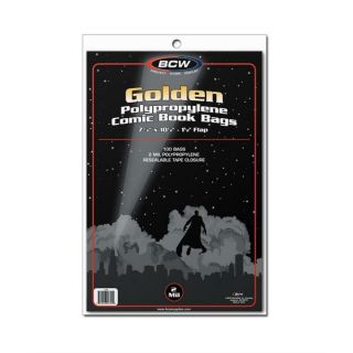 1 Pack Of 100 Bcw Golden Age 7 5/8 