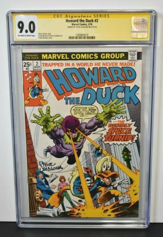 Howard The Duck 2 1976 Cgc Grade 9.  0 Signature Series Signed By Steve Leialoha
