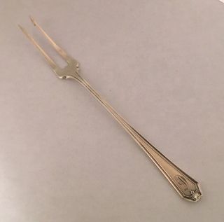 Whiting Division " Lady Baltimore " Sterling Silver 2 - Tine Olive Fork (mono)