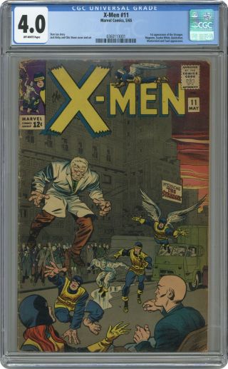 Uncanny X - Men (1st Series) 11 1965 Cgc 4.  0 0360113001