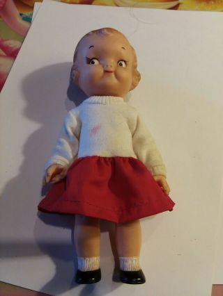 Vintage Campbell Soup Kid Doll 7 3/4 " Rubber Head Doll By Ideal Toy Co