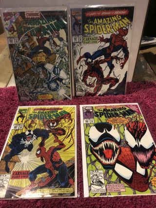 Spider - Man 360 361 362 363 : Carnage & Venom Bonus Comics 344 & 345