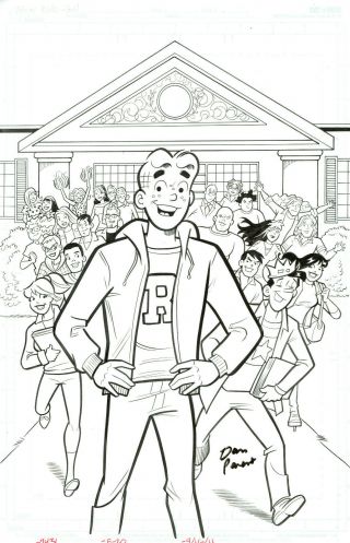 Archie - Clash Of The Kids Gn Alternate Cover Art By Dan Parent