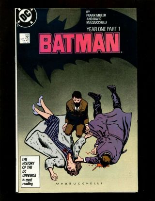 Batman 404 Vf Frank Miller Mazzucchelli 1st Modern Catwoman Year One Begins