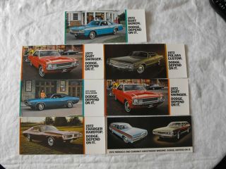 7 1972 Dodge Car Dealer Advertising Postcards Nos Hatboro Pa 85