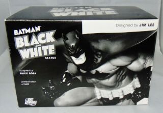 2008 Dc Direct Batman Black And White Statue Limited Edition Jim Lee