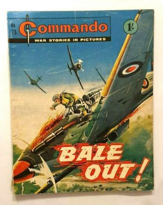 Commando Comic No 73 Very Rare - In Bale Out