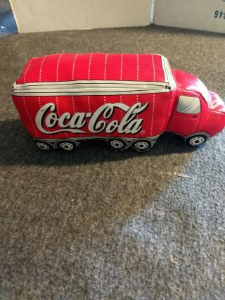 Coca Cola Vinyl Semi Truck Collectible Plush Cute Soft Stuffed 2002