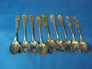 9 - Early 20thc Coney Island Amusement Park Silverplate Spoons