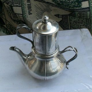 RARE Vintage Silverplate Tea Pot Teapot 7.  5 