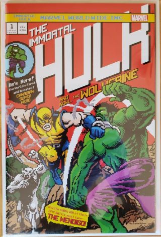 Immortal Hulk 1 Limited To 700 Copies 16 - Bit Homage To Hulk 181 Cgc Or Cbcs It