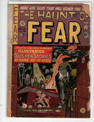 Haunt Of Fear 15 (pr) Ec - 1950 - 1st Old Witch - Pre - Code - Horror Key