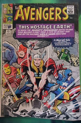 Marvel 12 The Avengers Silver Age Comic Book Iron Man Thor Captain America