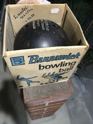 Vintage Brunswick Bowling Ball Ladies 12 Pound