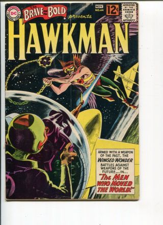 Brave And Bold 44 Vg Hawkman Grey - Tone Cover 1962