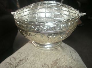 Vintage Silver Plated Ianthe Rose Bowl Flower Dish Vase