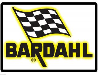 Bardahl Racing Checker Flag Logo Refrigerator / Tool Box Magnet Man Cave Garage
