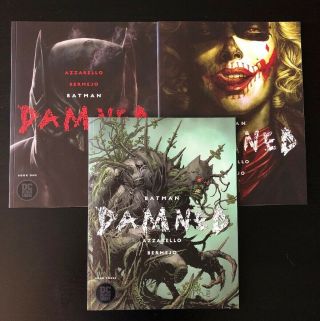 Batman Damned 1 - 3 Complete Set Hot Azzarello & Bermejo