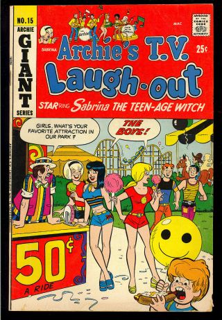 Archie’s T.  V.  Laugh - Out 15 Thru 18 Sabrina Josie Group (4 Comics) 1972 Vg,