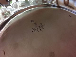 Reed & Barton 110 Silverplate Oval Scalloped Serving Tray Platter Dish 1946 3