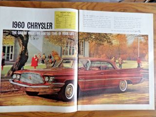 1960 Chrysler Sedan Ad The Car Of Your Life For The Time Of Your Life