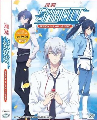 Dvd Anime Spiritpact /ling Qi Complete Series Season 1,  2 (1 - 22) English Subtitle