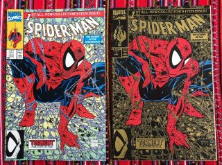 Spider - Man 1,  1990,  Marvel Comics - Newsstand And Gold Edition,  Todd Mcfarlane