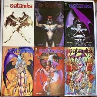 Satanika The Covenant Comics Issues 0,  1,  2,  3,  4,  5 Rare Frazetta Cover