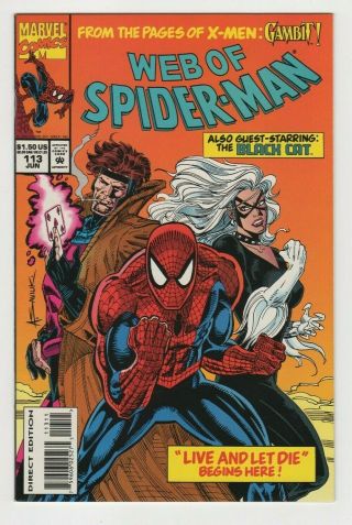 Web Of Spider - Man (1985 1st Series) 113 Nm Newsstand Direct Low Print Unread