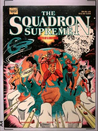Squadron Supreme Death Of A Universe Gn (1989) 1 Marvel Vf Graphic Novel 1st