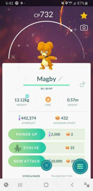 Shiny Magby Pokemon Go Trade