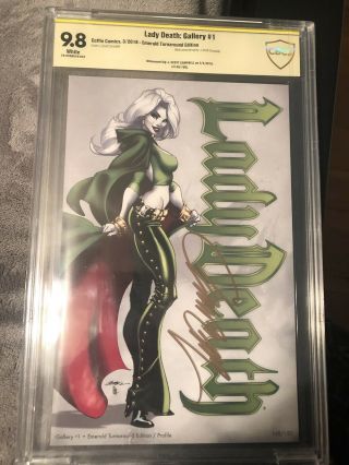 Lady Death Gallery 1 Cbcs 9.  8 Signed Campbell